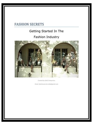 cover image of Fashion Secrets